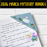 DIGITAL DOWNLOAD Swan Page Corner Bookmark