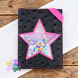 DIGITAL DOWNLOAD Applique Shaker Star A6 Notebook Cover