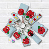 DIGITAL DOWNLOAD Applique Teacher Wristlet Essentials Set 9 DESIGNS INCLUDED