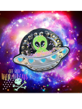 DIGITAL DOWNLOAD Applique Shaker UFO Alien Martian Panel Add On For ITH Round Rivet Bag 4 SIZES INCLUDED