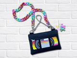 DIGITAL DOWNLOAD Applique VHS Zipper Bag Set Lined and Unlined