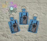 DIGITAL DOWNLOAD WTF? Over Snap Tab Key Chain