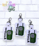 DIGITAL DOWNLOAD WTF? Over Snap Tab Key Chain