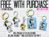 DIGITAL DOWNLOAD Beagle Scouts Snap Tab Key Chain Bag Tag Charm Set