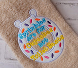 DIGITAL DOWNLOAD Sprinkles Are For Cupcakes Applique 3 SIZES INCLUDED