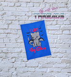 DIGITAL DOWNLOAD I Love Sky Kittens Cat Bat 3 SIZES INCLUDED