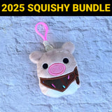 DIGITAL DOWNLOAD Applique Pig Squishy Keychain