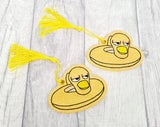 DIGITAL DOWNLOAD 4x4 Chad The Perturbed Duck Floatie Bookmark