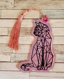 DIGITAL DOWNLOAD Geometric Cat Bookmark