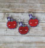 DIGITAL DOWNLOAD Applique Apple Snap Tab