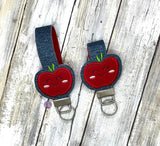 DIGITAL DOWNLOAD Applique Apple Key Fob Set