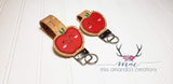 DIGITAL DOWNLOAD Applique Apple Key Fob Set