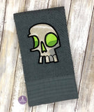 DIGITAL DOWNLOAD Fragmented Skull Applique 5 SIZES INCLUDED