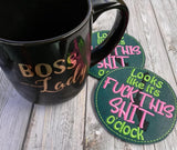 DIGITAL DOWNLOAD Looks Like It's F This S O'Clock Coaster