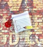 DIGITAL DOWNLOAD 4x4 Back To School Zipper Bag and Charm Set