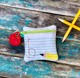 DIGITAL DOWNLOAD 4x4 Back To School Zipper Bag and Charm Set