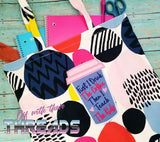 DIGITAL DOWNLOAD ITH Coffee Then Teach Applique Design Set 3 SIZES INCLUDED