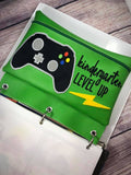 DIGITAL DOWNLOAD ITH Pencil Pouch Kindergarten Level Up Applique Binder Bag 4 Sizes Included