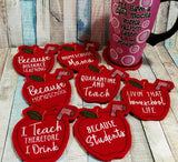 DIGITAL DOWNLOAD After School Coaster Set 8 Designs Included BUNDLE