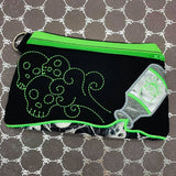 DIGITAL DOWNLOAD Applique Poison Bottle Clutch Zippered Bag