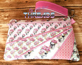 DIGITAL DOWNLOAD Alina Clutch Applique Zipper Bag Lined and Unlined