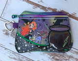 DIGITAL DOWNLOAD Cauldron Clutch Applique Zipper Bag Lined and Unlined