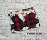 DIGITAL DOWNLOAD Applique Bow Zipper Bag Lined and Unlined