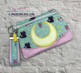 DIGITAL DOWNLOAD Crescent Clutch Lined and Unlined Applique