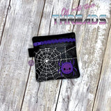 DIGITAL DOWNLOAD 4x4 Spider Applique Zipper Bag Lined and Unlined Options Included