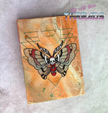 DIGITAL DOWNLOAD Death Moth Sketch Embroidery Design 4 SIZES INCLUDED