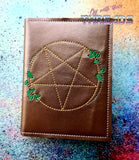 DIGITAL DOWNLOAD Pentagram A6 Notebook Holder Cover 2 Versions Included
