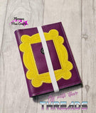 DIGITAL DOWNLOAD Applique Picture Frame A6 Notebook Holder Cover