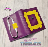 DIGITAL DOWNLOAD Applique Picture Frame A6 Notebook Holder Cover