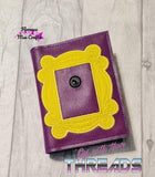 DIGITAL DOWNLOAD Applique Picture Frame A6 Notebook Holder Cover