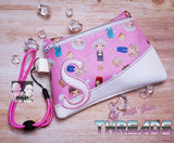 DIGITAL DOWNLOAD Letter S Clutch Applique Zipper Bag Lined and Unlined Alphabet