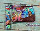 DIGITAL DOWNLOAD Letter H Clutch Applique Zipper Bag Lined and Unlined Alphabet