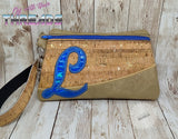 DIGITAL DOWNLOAD Letter L Clutch Applique Zipper Bag Lined and Unlined Alphabet