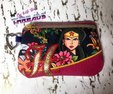 DIGITAL DOWNLOAD Letter H Clutch Applique Zipper Bag Lined and Unlined Alphabet