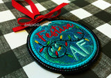 DIGITAL DOWNLOAD Festive AF Applique Ornament