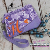 DIGITAL DOWNLOAD Letter H Clutch Applique Zipper Bag Lined and Unlined Alphabet