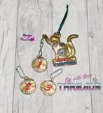 DIGITAL DOWNLOAD Mayhem Kitty Ornament Set