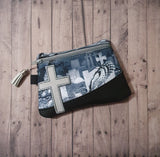 DIGITAL DOWNLOAD Cross Clutch Applique Zipper Bag Lined and Unlined