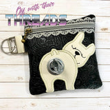 DIGITAL DOWNLOAD 5x5 ITH Frenchie Dog Poo Zipper Bag Lined and Unlined