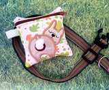 DIGITAL DOWNLOAD 5x5 ITH Frenchie Dog Poo Zipper Bag Lined and Unlined