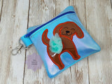 DIGITAL DOWNLOAD 5x5 ITH Labrador Retriever Dog Poo Zipper Bag Lined and Unlined