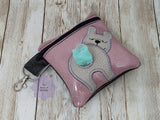DIGITAL DOWNLOAD 5x5 ITH Frenchie Dog Poo Zipper Bag Lined and Unlined
