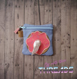 DIGITAL DOWNLOAD 5x5 ITH Donut Hole Dog Poo Zipper Bag Lined and Unlined