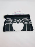 DIGITAL DOWNLOAD Skelly Clutch Applique Zipper Bag Lined and Unlined