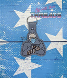DIGITAL DOWNLOAD Bernie Mittens Grumpy Chic Snap Tab Key Chain