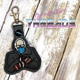DIGITAL DOWNLOAD Bernie Mittens Grumpy Chic Snap Tab Key Chain